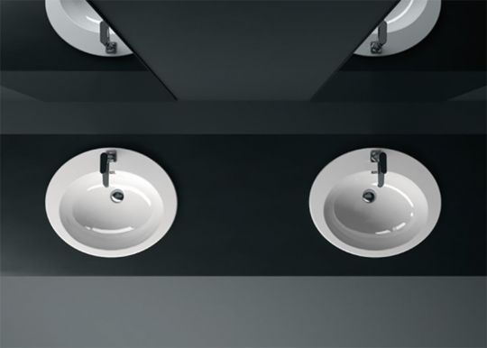 Раковина GSI City MALISEON встраиваемая 57х47 схема 2