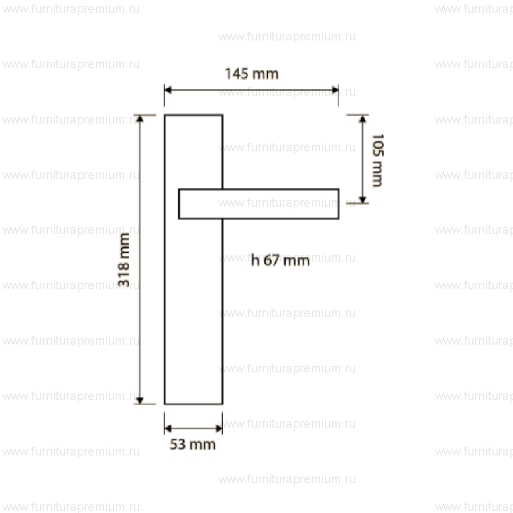 Ручка на планке Linea Cali Glamur 1555 PL