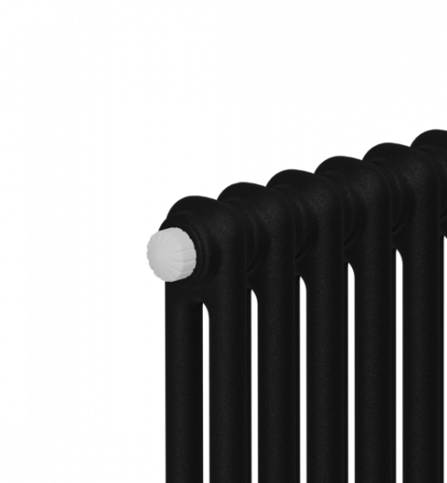 Стальной трубчатый радиатор Rifar TUBOG 2180 подключение нижнее одностороннее Черный янтарь матовый (RAL 9005) схема 7