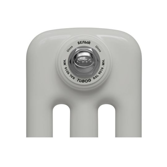 Стальной трубчатый радиатор Rifar TUBOG 2057 подключение нижнее одностороннее с термоклапаном Белый (RAL 9016) схема 5