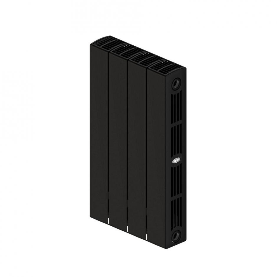 Биметаллический радиатор Rifar SUPReMO Ventil 500 нижнее правое подключение Антрацит (DB_703)