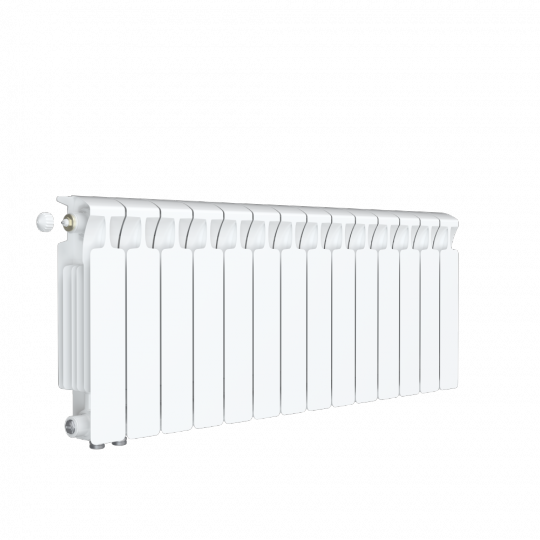 Биметаллический радиатор Rifar Monolit Ventil 350 нижнее правое подключение Белый (RAL 9016) схема 11