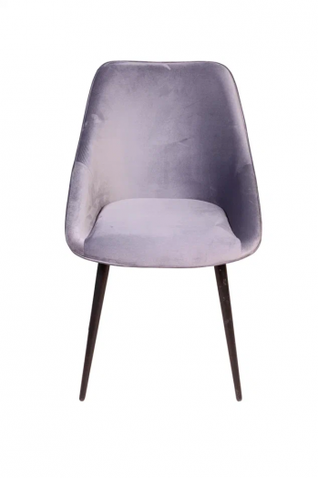 Стул Neo бархат светло-серый 26/опора конус