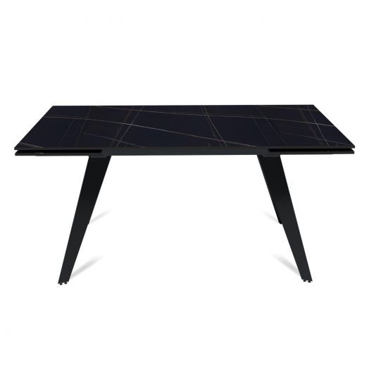 Стол раскладной Rhein (160+40+40), керамика матовая Black gold