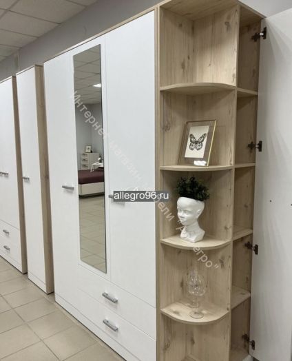 Шкаф-стеллаж "Милана" (правый)