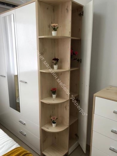 Шкаф-стеллаж "Милана" (правый)