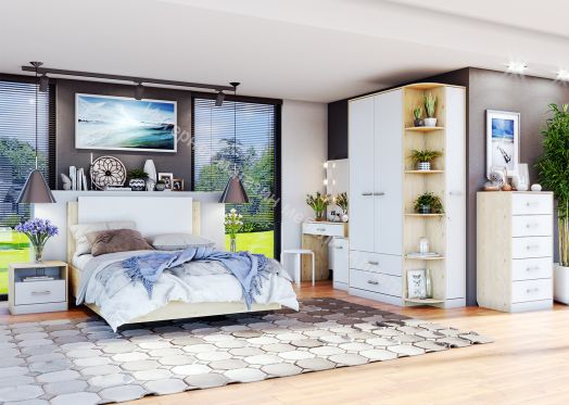 Шкаф-стеллаж "Милана" (правый)