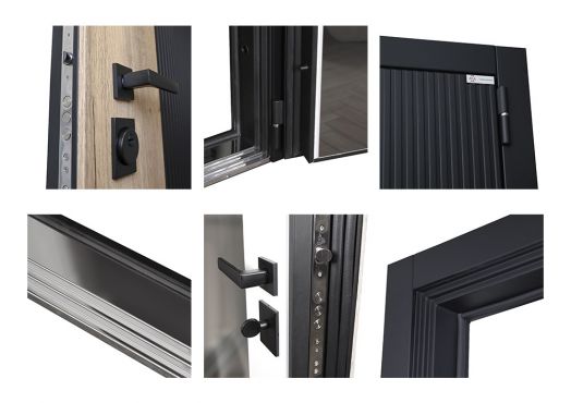 Дверь входная Конструктор с зеркалом