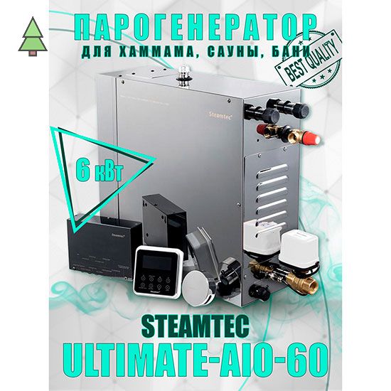 Парогенератор для хамама Steamtec TOLO AIO 60 - 6 кВт