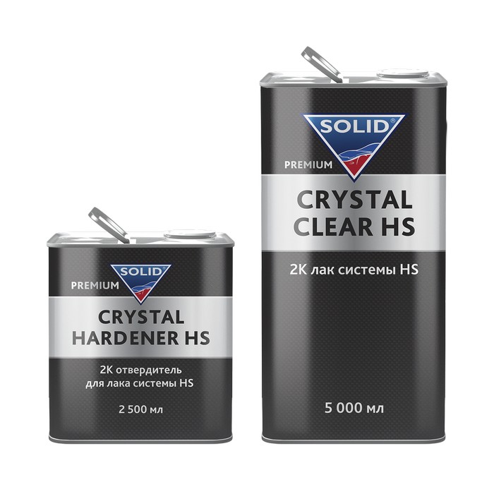 Solid PROF PREMIUM CRYSTAL HARDENER HS 2K отвердитель для лака системы HS CRYSTAL CLEAR HS, 2,5л.