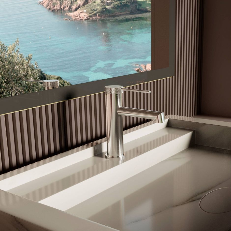 Изображение Высокий смеситель для раковины Vincea RIM VBF-2RM1CH