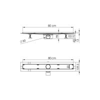 Душевой лоток Vincea SAY ALMIRA JASMIN BUKLE SAY.605.80.P.BUKLE схема 5 Душевой лоток Vincea SAY ALMIRA JASMIN BUKLE SAY.605.80.P.BUKLE схема 5