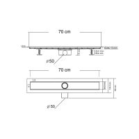 Душевой лоток Vincea SAY OPTIMA BUKLE SAY.601.70.P.NSNGH схема 6 Душевой лоток Vincea SAY OPTIMA BUKLE SAY.601.70.P.NSNGH схема 6