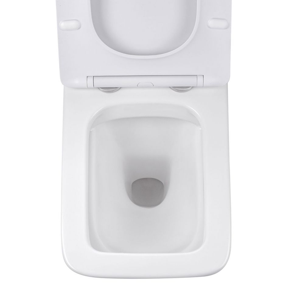 Безободковый подвесной унитаз Vincea Q-Line VT1-12 с ультратонкой быстросъемной крышкой-сиденьем с плавным опусканием ФОТО