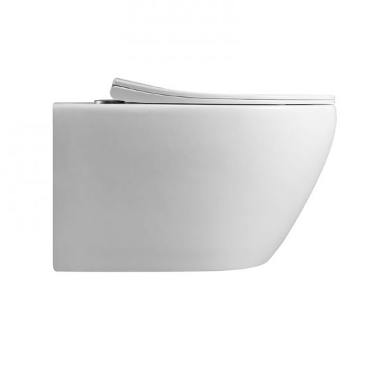 Безободковый подвесной унитаз с ультратонкой быстросъемной крышкой-сиденьем с плавным опусканием Vincea Felice VT1-25 схема 3 Безободковый подвесной унитаз с ультратонкой быстросъемной крышкой-сиденьем с плавным опусканием Vincea Felice VT1-25 схема 3