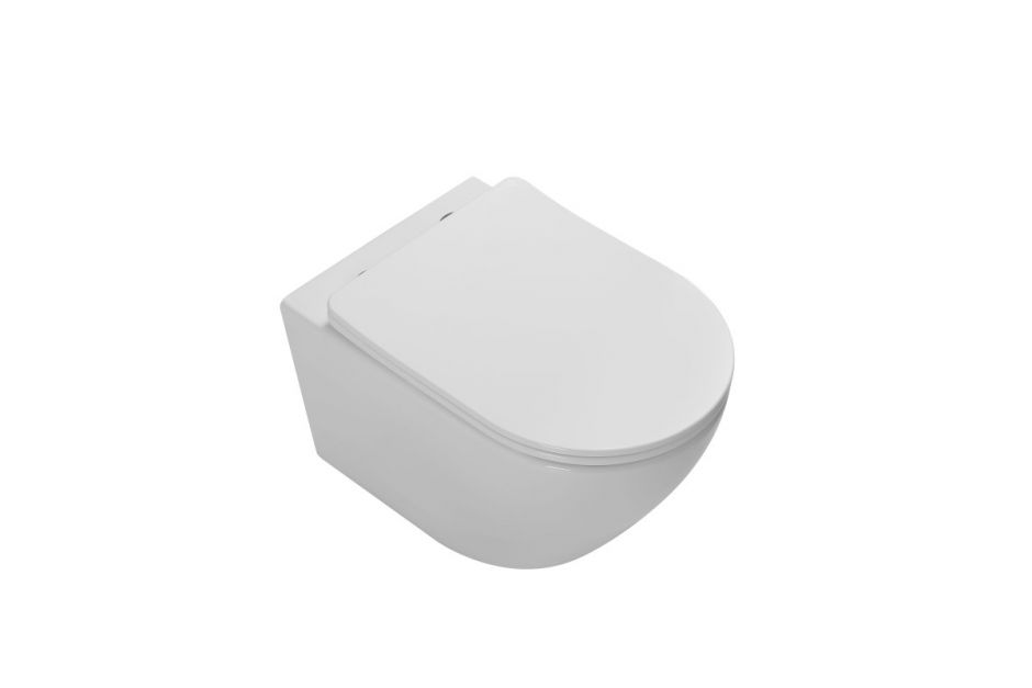 Изображение Подвесной унитаз с ультратонкой быстросъемной крышкой-сиденьем с плавным опусканием Vincea Tornado Globo VT1-14T