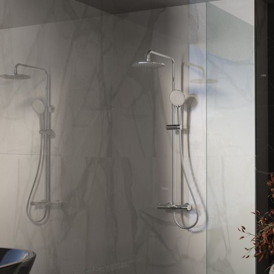 Душевая стойка с изливом Vincea RONDO VSFS-1R1CH схема 2