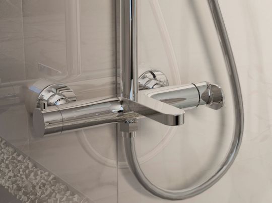 Душевая стойка с изливом Vincea RONDO VSFS-1R1CH схема 4