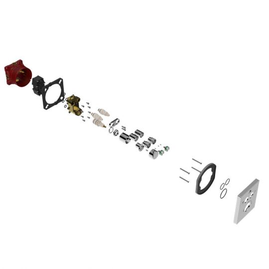 Встраиваемый смеситель для душа 2-х функциональный Vincea INSPIRE VSCV-321T-MCH схема 3 Встраиваемый смеситель для душа 2-х функциональный Vincea INSPIRE VSCV-321T-MCH схема 3