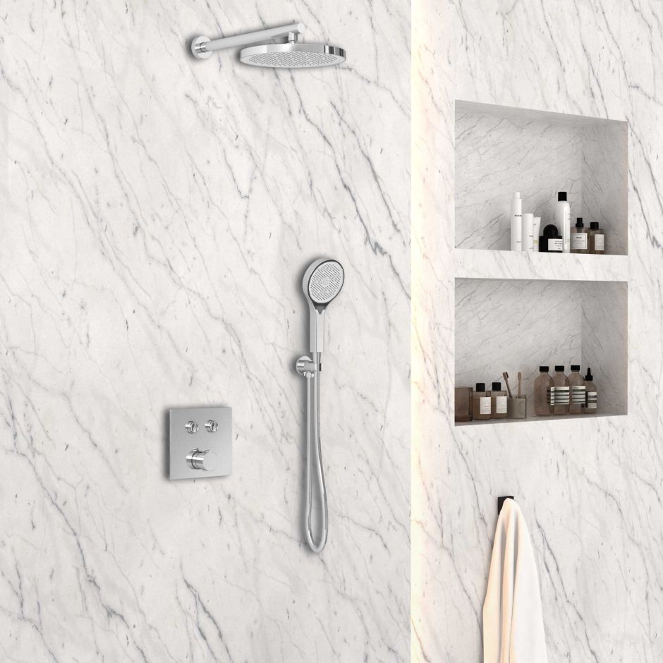 Встраиваемый двухрежимный душевой комплект Vincea VSFW-4212CH