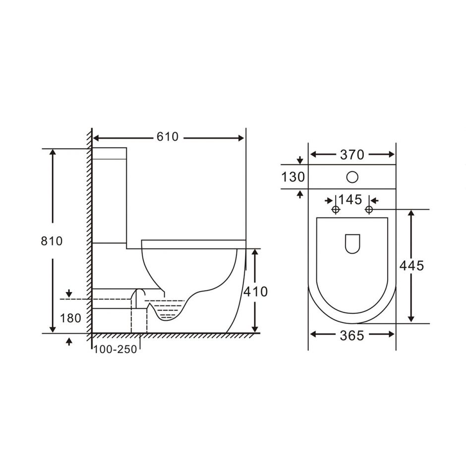 Безободковый унитаз-компакт Vincea Hope механизм слива Geberit  P-trap VT2-34 с ультратонкой быстросъемной крышкой-сиденьем с плавным опусканием ФОТО