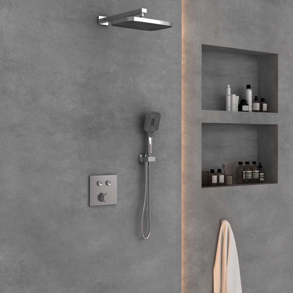 Изображение Встраиваемый двухрежимный душевой комплект Vincea VSFW-4211CH