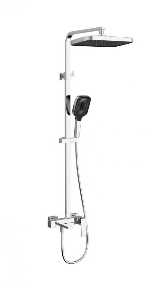 Душевая стойка с поворотным изливом Vincea CUBE VSFS-4C12CH