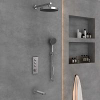 Встраиваемый трехрежимный душевой комплект с изливом Vincea INSPIRE VSFW-433TI5CH схема 1 Встраиваемый трехрежимный душевой комплект с изливом Vincea INSPIRE VSFW-433TI5CH схема 1