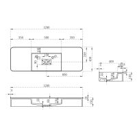 Подвесная раковина Vincea Solid Surface VWB-6S312MW схема 5