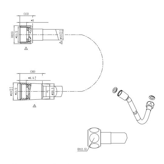 Встраиваемая душевая система Vincea INSPIRE VSFW-3I22MT3RMB схема 22