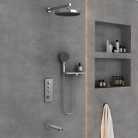 Встраиваемый трехрежимный душевой комплект с изливом Vincea INSPIRE VSFW-433TI5RCH схема 1 Встраиваемый трехрежимный душевой комплект с изливом Vincea INSPIRE VSFW-433TI5RCH схема 1