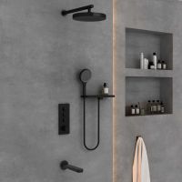 Встраиваемый трехрежимный душевой комплект с изливом Vincea INSPIRE VSFW-433TI5RCH схема 21 Встраиваемый трехрежимный душевой комплект с изливом Vincea INSPIRE VSFW-433TI5RCH схема 21