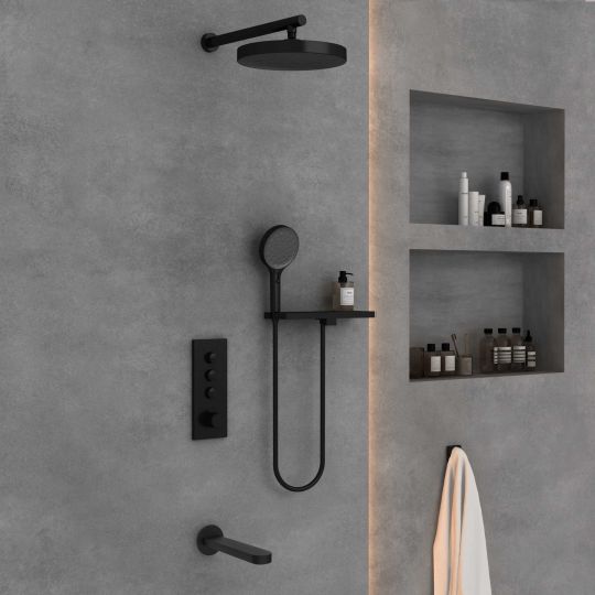 Встраиваемый трехрежимный душевой комплект с изливом Vincea INSPIRE VSFW-433TI5RCH схема 21 Встраиваемый трехрежимный душевой комплект с изливом Vincea INSPIRE VSFW-433TI5RCH схема 21