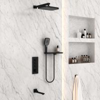 Встраиваемый трехрежимный  душевой комплект с поворотным изливом VSFW-431T1RCH схема 26