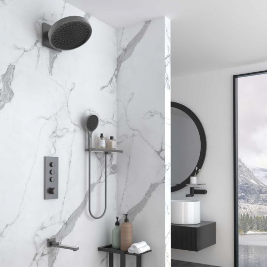 Встраиваемый трехрежимный душевой комплект с изливом Vincea VSFW-433TI3RMB схема 33 Встраиваемый трехрежимный душевой комплект с изливом Vincea VSFW-433TI3RMB схема 33