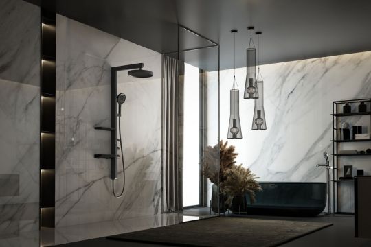 Душевая стойка с изливом Vincea INSPIRE VSFS-3I11MB схема 3