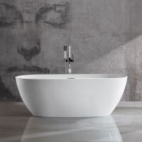 Отдельностящая акриловая ванна Vincea интегрированный перелив VBT-408-1600 схема 2