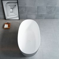 Отдельностящая ванна Vincea Solid Surface слив-перелив в комплекте VBT-6S01MG схема 3 Отдельностящая ванна Vincea Solid Surface слив-перелив в комплекте VBT-6S01MG схема 3