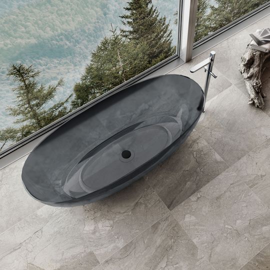 Отдельностящая ванна Vincea Solid Surface слив-перелив в комплекте VBT-6T01B схема 3 Отдельностящая ванна Vincea Solid Surface слив-перелив в комплекте VBT-6T01B схема 3