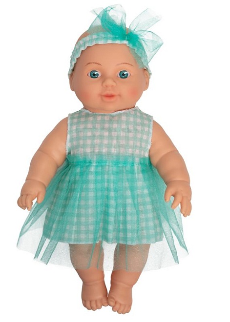 Малышка в мятном платье 30 см