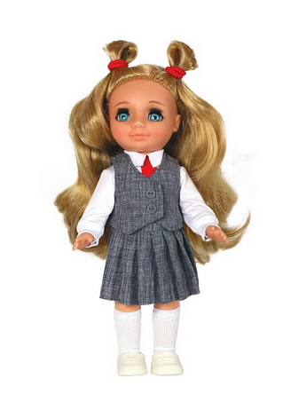 Ася первоклассница в сером 26см