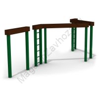 Уличный элемент полосы препятствий - разрушенный мост AVU074