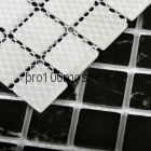 Mia black (glossy) стекло .Мозаика серия CRYSTAL, размер, чип 23*23 мм:300*300*4 (Bonaparte)