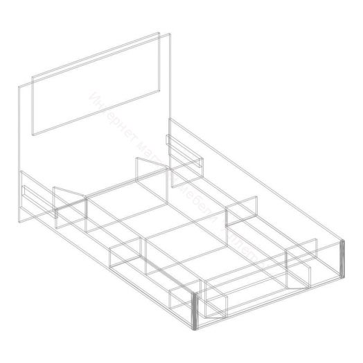 Кровать "Милана" | каркас 1600х2000