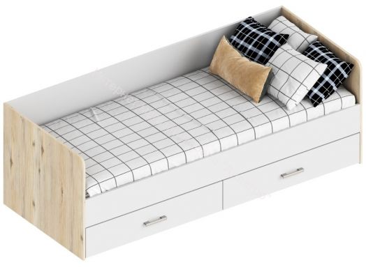 Кровать с 2 ящиками "Милана" 832х2032х700