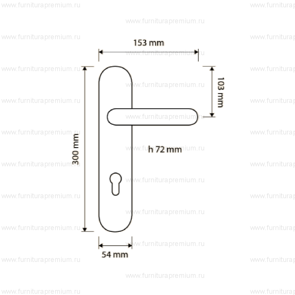 Ручка на планке Linea Cali Queen 1406 PL