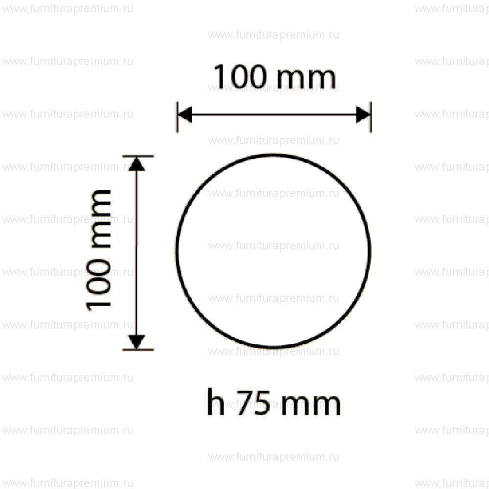 Ручка-кноб Linea Cali Queen 1405 PT