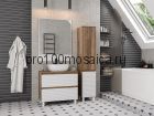 Тумба под раковину Brevita Dakota 80 (белая)