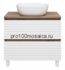 Тумба под раковину Brevita Dakota 80 (белая)