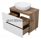 Тумба под раковину Brevita Dakota 80 (белая)